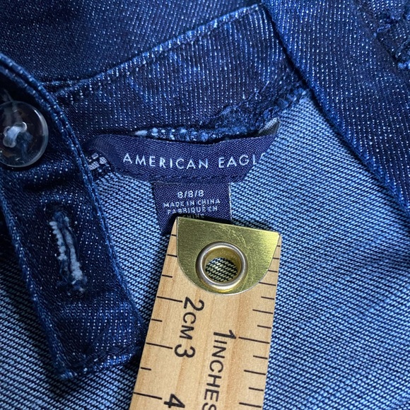 Vintage 80s American Eagle Jumpsuit Romper Jeans - Picture 2 of 7